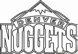 Nuggets Denver Coloring Nba Pages Coloringpages101 Printable Color Online sketch template