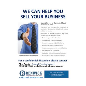renwick business brokers businesses  sale full service brokerages