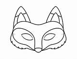 Fox Printable Coloring Mask Da Volpe Masks Animal Pages Templates Maschere Firstpalette Para Maschera Animales Colorear Mascaras Stampare Di Craft sketch template