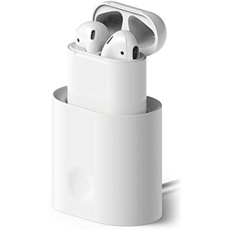 airpods stand white compatible apple  charging stationlong lastingcable ebay