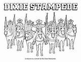 Stampede Dixie sketch template