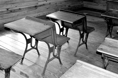 wooden school desk  stock photo public domain pictures