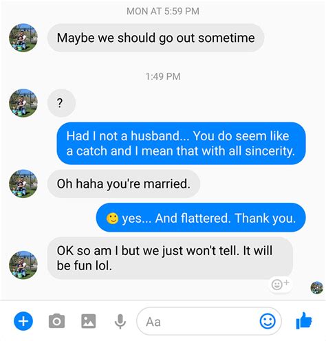 cheating husband texts a married woman and she puts him in