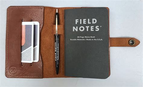 field notebook case leather notebook cover etsy