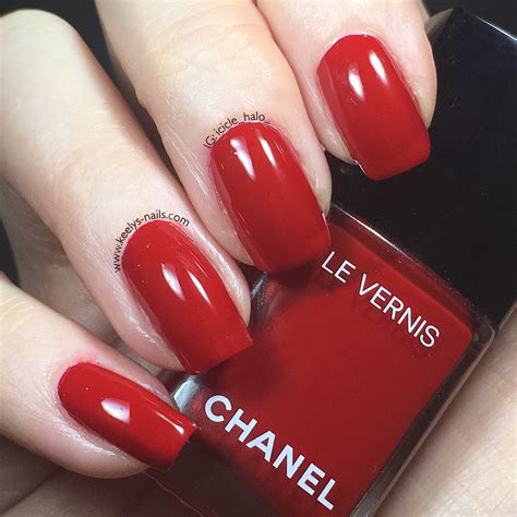 chanel nail polish fall  swatches rouge puissant keelys nails