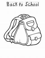Backpack Coloring School Pages Back Color Kids Sheet Preschool Welcome Print Clipart Library Printable Homeschool Popular Coloringhome sketch template