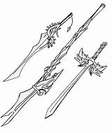 Weapons Swords Coloring Deviantart Cool Drawing Drawings Cartoon Template Sketch sketch template