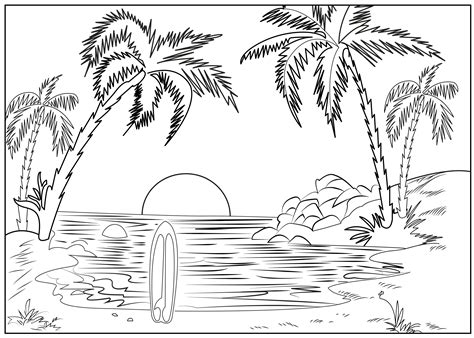 printable coloring pages nature scenes coloringpages