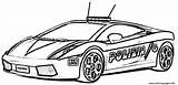 Police Car Coloring Printable Pages Sport Seç Pano Mustang sketch template
