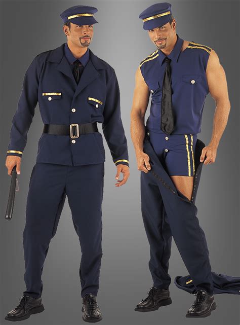 polizist männerstrip kostüm bei kostümpalast de
