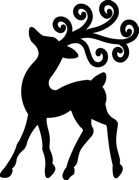 reindeer silhouette bapu silhouette christmas reindeer silhouette