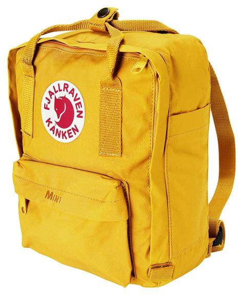 fjallraven kanken mini backpack warm yellow