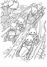 Sylvanian Coloring Families Pages Calico Critters Kids Fun Familys Family Printable Colouring Kleurplaten Competition Cars Book Adult Frozen Print Drawings sketch template