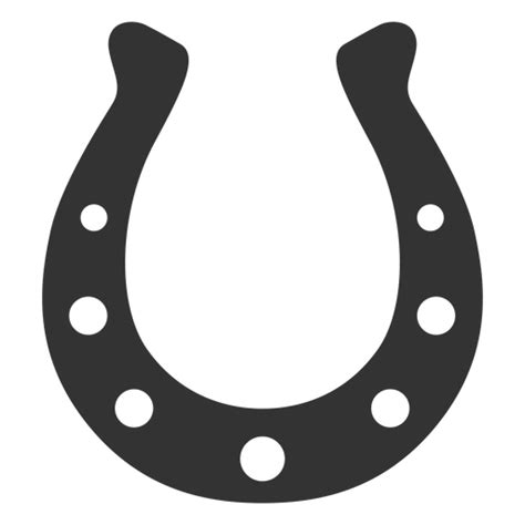 horseshoe silhouette transparent png svg vector file