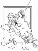 Spiderman Coloring Pages Kids Printable Spider Sheets Bestcoloringpagesforkids Choose Board sketch template