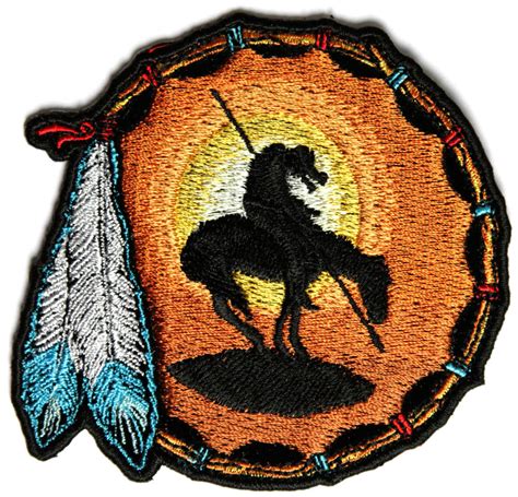 shop native american indian patches    trail small patch