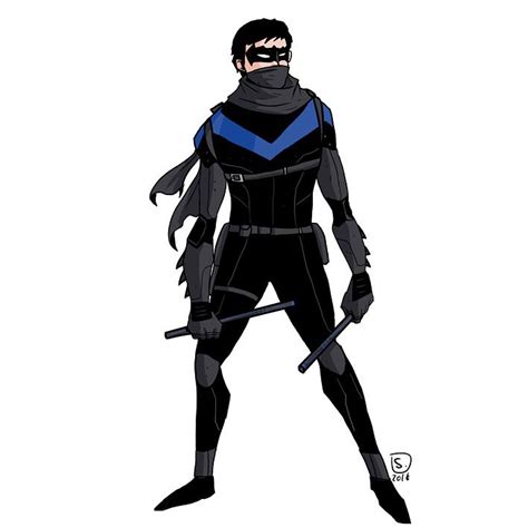 onecharactereveryday nightwing character design superhero