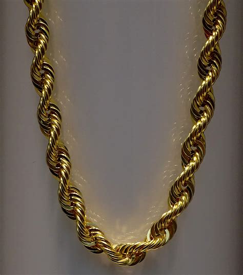 gold rope chain necklace  stock photo public domain pictures