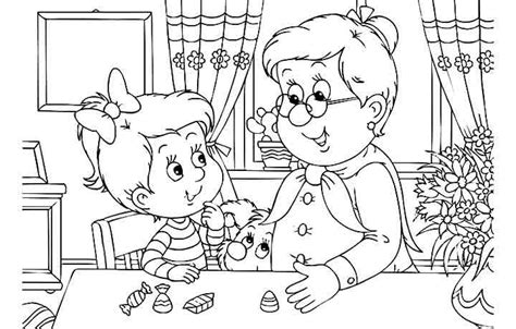 top  grandparents day coloring pages     mothers