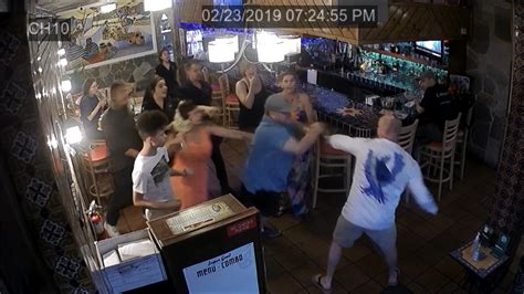 bar brawl camera captures bar brawl that led to multiple arrests in