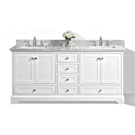 ancerre designs audrey  bath vanity set  italian carrara white