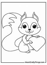 Squirrels Squirrel Acorn Iheartcraftythings sketch template