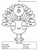 Thanksgiving Sight Teacherspayteachers Meaghan Kimbrell sketch template