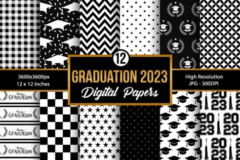 graduation  digital paper patterns graphic  creative store