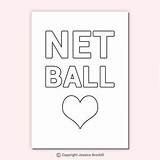 Netball sketch template