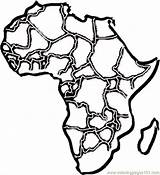 Coloring African Africa Pages Map Printable Color Print Countries Getcolorings sketch template