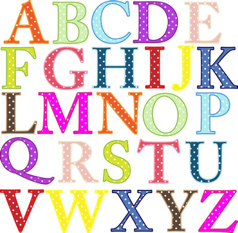 clipart colorful alphabet uppercase