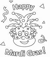 Mardi Gras Coloring Pages Color Kids Print Printable Happy Template Activities Sheets Mask Gra Crafts Kid Choose Board sketch template