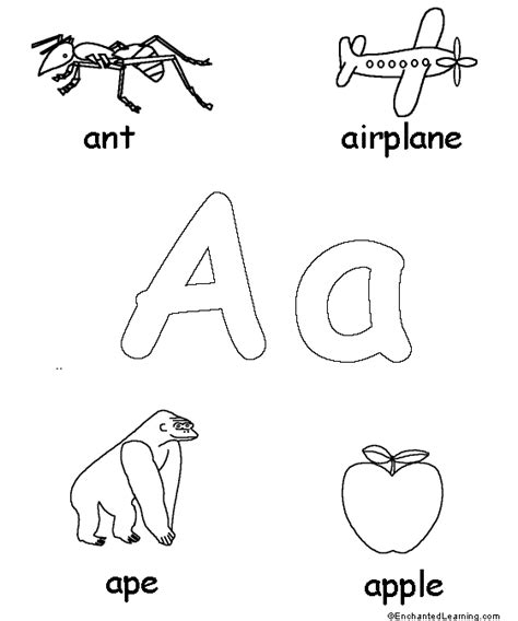 letters aa alternate enchantedlearningcom alphabet phonics