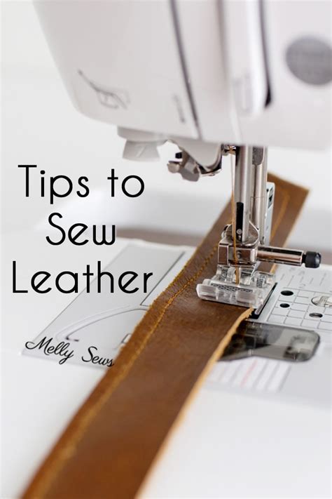 sew leather tips  tricks melly sews