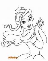 Belle Coloring Beast Pages Beauty Disney Princess Pretty Printable Printables Disneyclips Rose Book Enchanted Lumiere Funstuff sketch template
