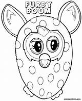 Furby Colorings sketch template