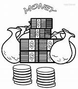 Money Coloring Pages Printable Scrooge Mcduck Kids Sheets Bank Color Drawing Saving Print Dollar Sign Getdrawings Coins Coin Colorings Monopoly sketch template