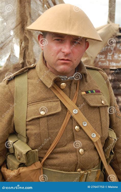 wwi british soldier editorial stock photo image