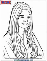 Selena Gomez Coloring Pages Portrait Printable Cartoon Singer Colouring Drawing Lovato Demi Getcolorings Sheets Popular Color Getdrawings Self Kids Coloringhome sketch template