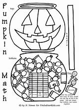 Math Halloween Coloring Pages Pumpkin Graph Activity Printables Color Kids Trick Graphing Addition Activities Word Puzzles Search Treat Worksheets Printable sketch template
