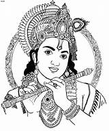 Krishna Coloring Clipart Pages God Janmashtami Drawing Lord Flute Radha Line Festival Krishnan Shree Hindu Tattoo Pencil Gods Drawings Indian sketch template
