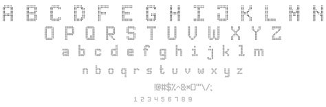 advanced dot digital  font