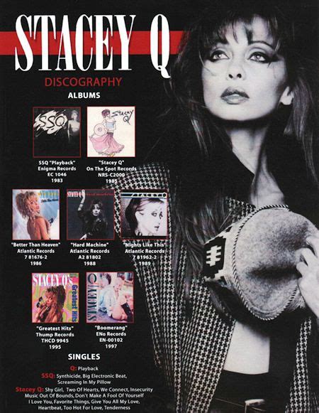 Welcome To The Official Web Site Of Stacey Q Album Stacey Music