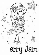 Strawberry Shortcake Coloring Pages Cherry Jam Printable Raspberry Blossom Princess Torte Print Girls Jersey Football Tree Colouring Getcolorings Dog Characters sketch template