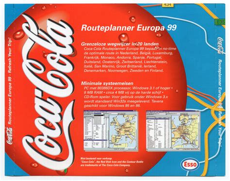 coca cola routeplanner europa  refresh  trip dutch cd rom  publishers bv