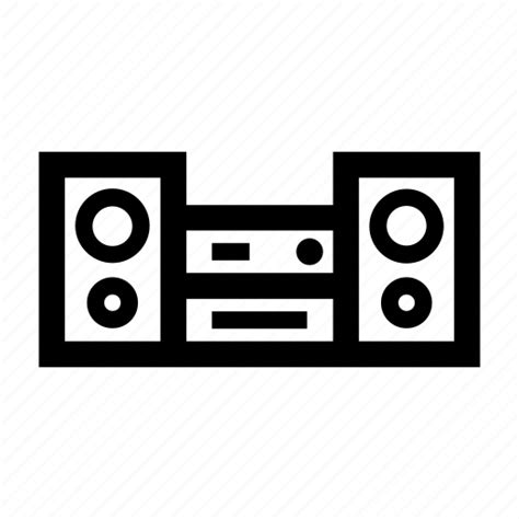 fi  loud player sound speakers system icon   iconfinder