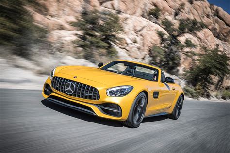 mercedes amg gt  roadster review convertible amg blurs  lines