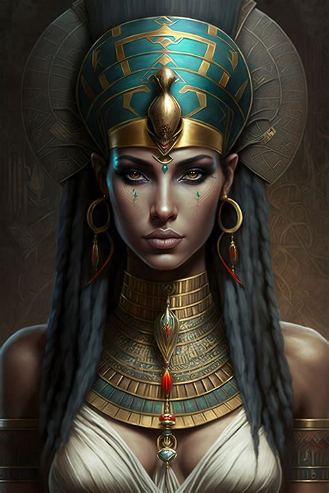 Stunning Egyptian Goddess Digital Art 4k Resolution Perfect For Tablet