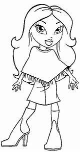 Bratz Coloring Pages Cartoon Color Para Kids Characters Printable Colorear Sheet Sheets Character Gif Colouring Book Plate Girls Books Adult sketch template