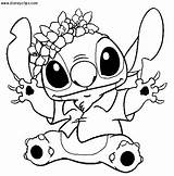 Stitch Coloring Pages Aloha Stich sketch template